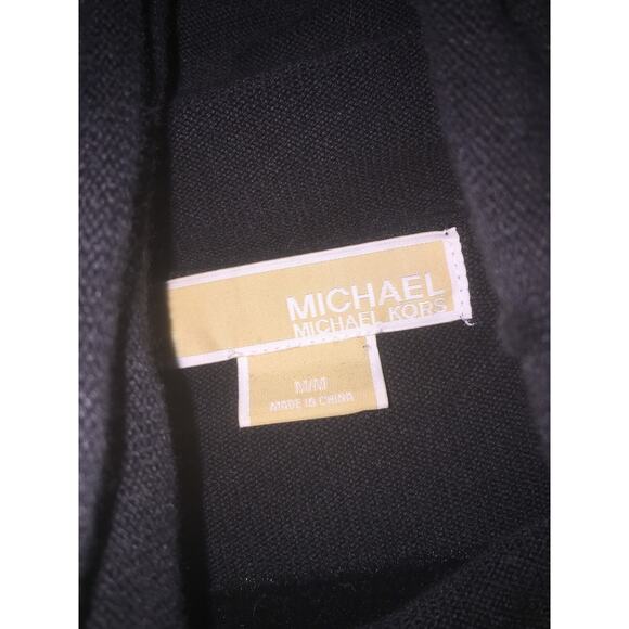 Michael Kors Black Lightweight Sweater Mock Turtleneck Size M - Picture 2 of 2